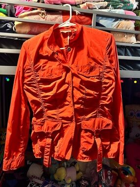 Linea Domani Women’s Lightweight Orange Utility Jacket